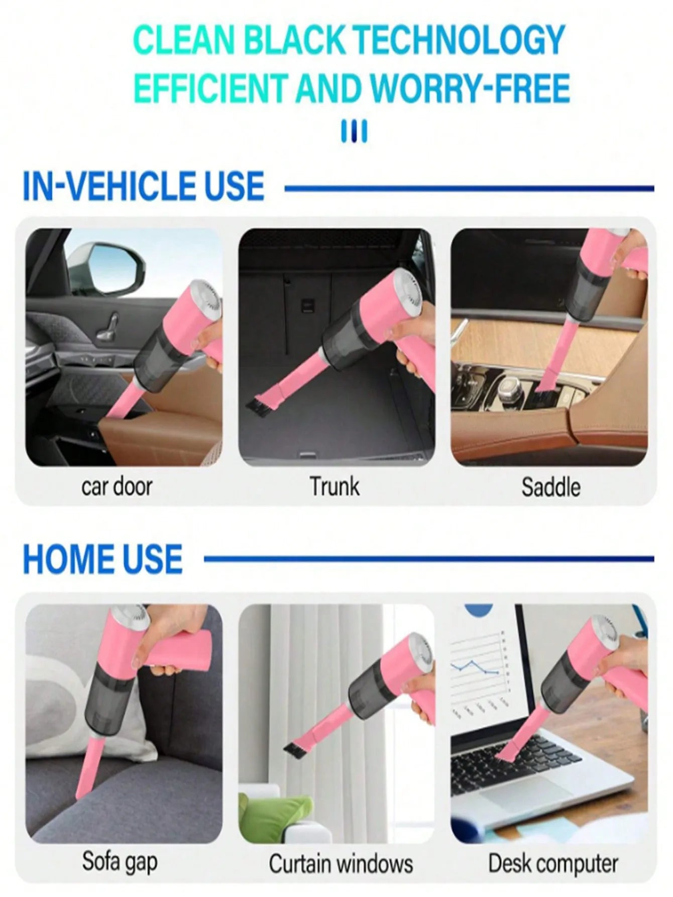 3-in-1 Portable vacuum hoover