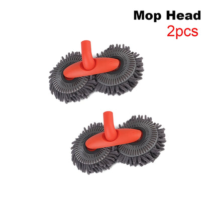 Rotating Double Brush Head Car Wash Mop Auto Supplies Three-Section Telescopic Mop Roof Window Cleaning Maintenance Accessories
