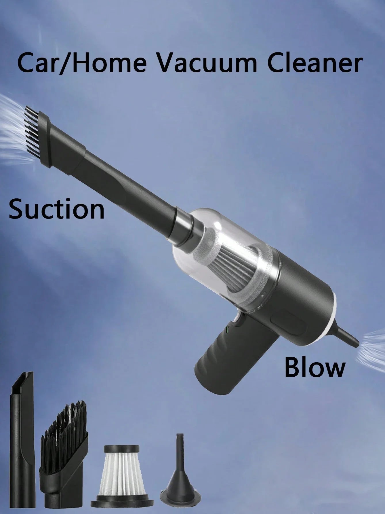 3-in-1 Portable vacuum hoover