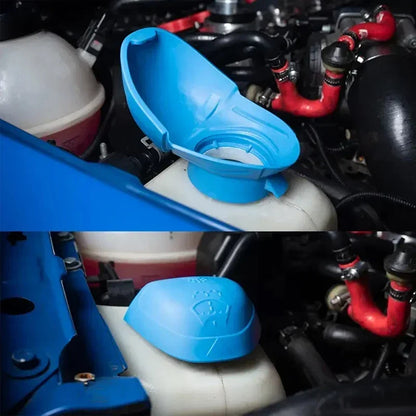 Universal Car Wiper Washer Fluid Filler Lid Funnel Tank Reservoir Cap Wiper kettle Cover For VW Audi SKODA Auto Accessories