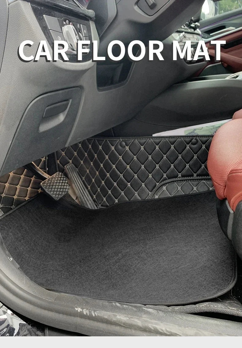 Universal Car Floor Mat Front & Rear Automotive Carpet Floor Mats For Auto SUV Sedans Vans Accessories Dirt and wear-resistant