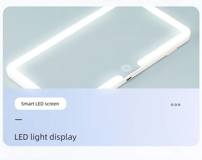 Car Interior Mirrors Sun Visor Plate LED HD Makeup Mirror for Girls Women Rechargeable Fill Light Universal Thin Vanity Mirror