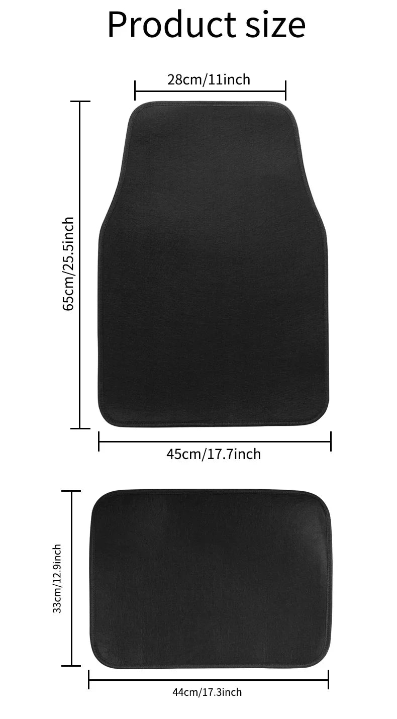 Universal Car Floor Mat Front & Rear Automotive Carpet Floor Mats For Auto SUV Sedans Vans Accessories Dirt and wear-resistant